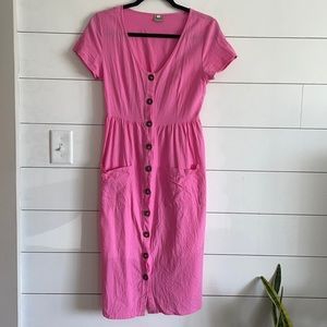 Pink Midi Dress